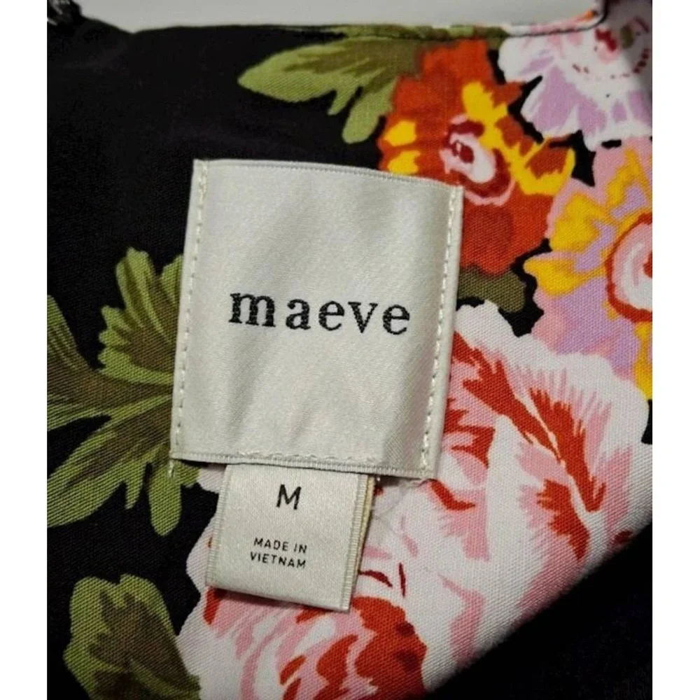 MAEVE by Anthropologie – Sleeveless‎ Floral Halter Scallop Mini Dress | Size M